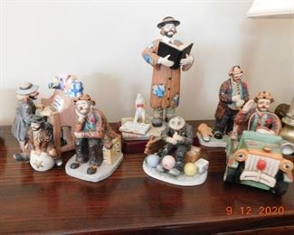 Emmett Kelly figurines.