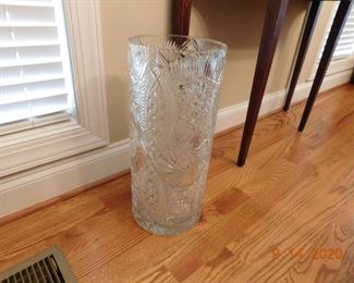 Cut glass umbrella stand