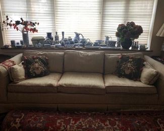 Sofa, Blue & White Decor
