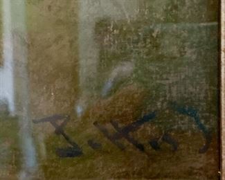 Lot #808 - (detail of signature)