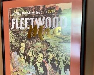Verizon Arena framed Fleetwood Mac concert poster