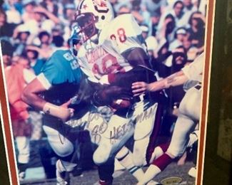 Autographed frame photo: George Rogers