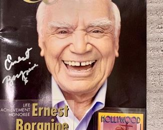 Ernest Borgnine autographed items 