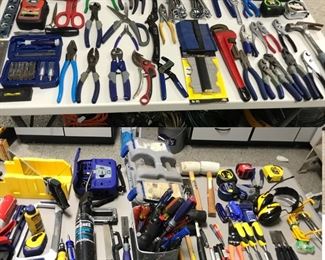 large assortment of tools