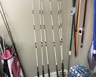 6- Ugly stik Striper 7’6” rod and reel
1- St. Croix Mojo Bass rod and reel
1-  St. Croix Mojo Bass rod