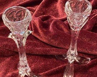 Crystal candlesticks