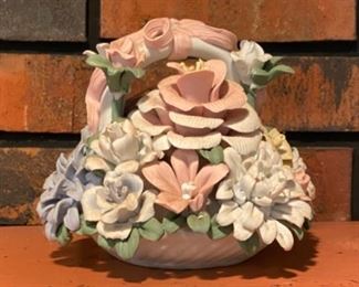 Porcelain flower figurine