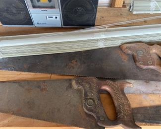 Vintage manual saws