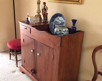 China Serving Pieces Early American Dry Sink circa 1910