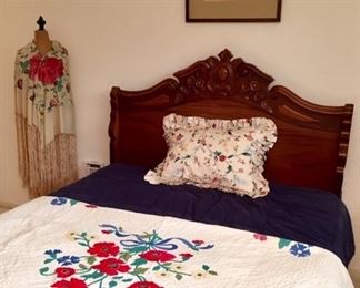 Victorian Rococo Headboard with Serra Perfect Sleeper Mattress Set