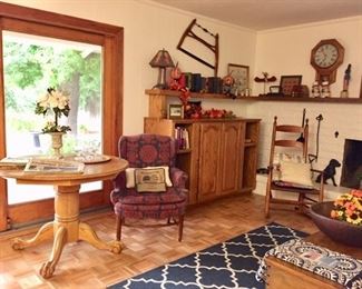 Family Room Filled with American Country Primitives
