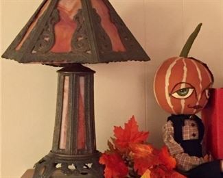 Early Stained Glass Lamps