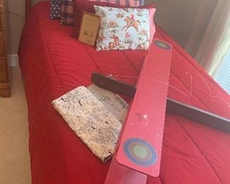 Adorable Pottery Barn Airplane with Ceiling Hanger Attached