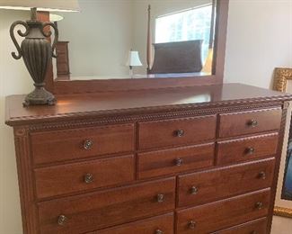 Tall Dresser with Mirror