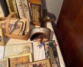 Antique Stereo Viewer with Cards