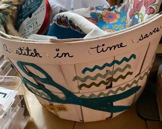 Cute Sewing Basket, Filled