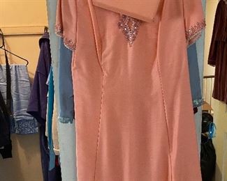 Vintage Mini Evening Dress with Matching Purse