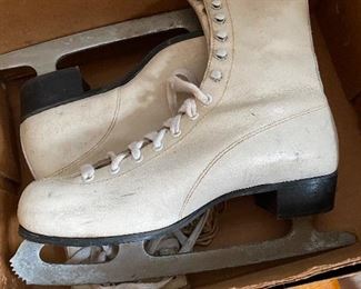 Vintage JC Higgins Ice Skates/Box