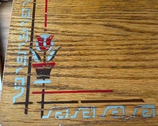 Hand Painted Stenciled 