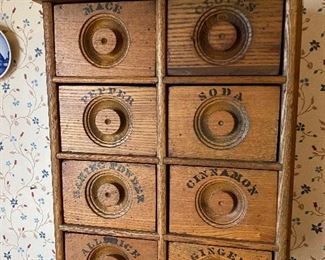 Antique Spice Cabinet
