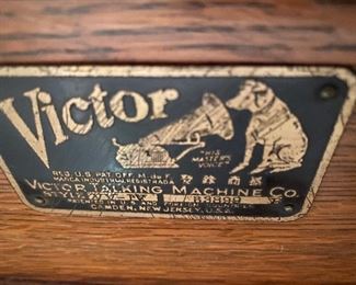 Metal Plate 1900's RCA Talking Machine