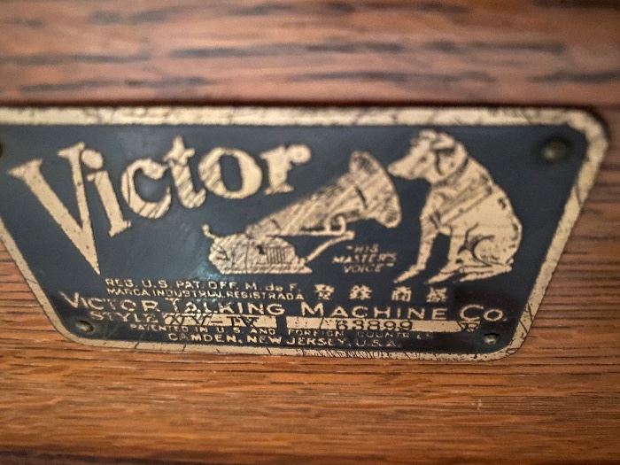 Metal Plate 1900's RCA Talking Machine