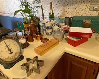 Vintage Scale, Crate Barrel Enamel Loaf Pans