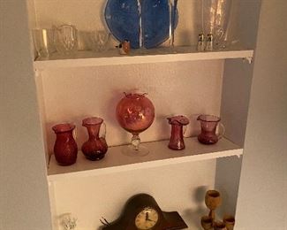 Vintage Cranberry Glass, Crystal, 