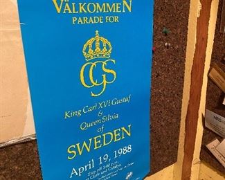 Vintage Sweden King Queen Poster