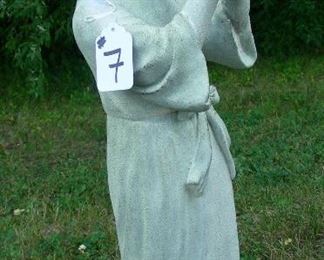 Composition stone garden sculpture