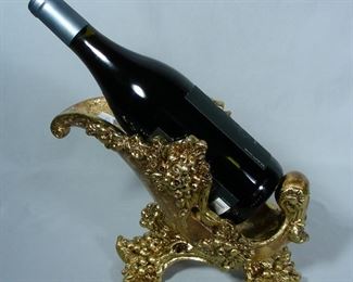 Ornate gilt wine holder
