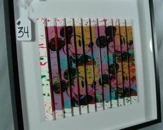 E.M. Zax (American) - Hand painted 3D Polymorph "Mickey Mouse"