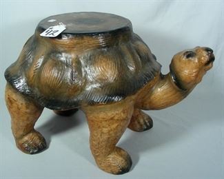 Leather turtle stool