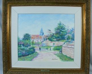 H. Claude Pissarro (1935-      ) French - Original Oil on canvas