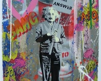 Thierry Guetta (1966-    ) French (Mr. Brainwash) - Original silkscreen "Einstein"