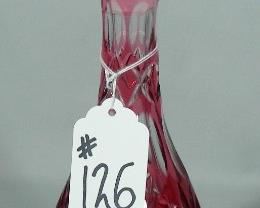 Roby overlay cut crystal decanter