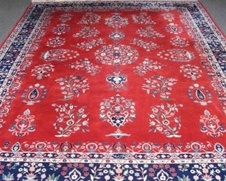 Hand knotted Indo Sarouk area rug