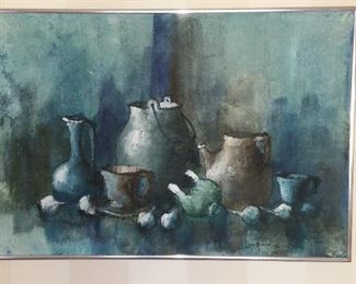 Vintage NYC MCM original artwork,