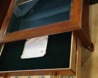 Fun Ethan Allen Curio Coffee Table,