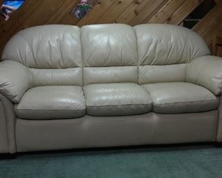 Full Size Leather Sofa, $400. Obo.