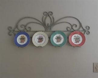 Plate Rack and Designer Plates, 