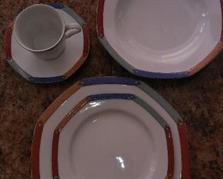 Christopher Stuart Hi-End Dinner Service for 8 people, w extra serving pieces, 