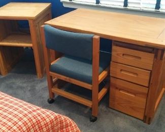 This End Up Desk, Chair, and Lamp Table, 