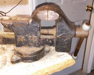 Garage: Sold  Work Bench Vise, LITT & Co. #25.