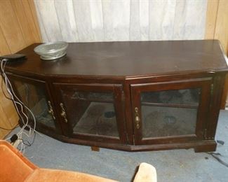 great tv stand or curio cabinet