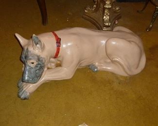 huge concrete great dane