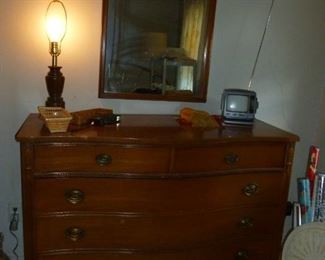 mahogany dresser & mirror
