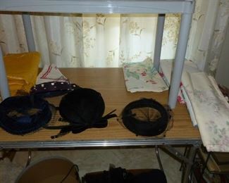 vintage hats & linens