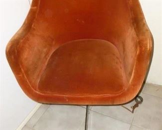 One of 3 mid century chairs..all are unfortunately very dirty, but still cool..label shown in next 2 photos.