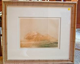 Etching Title: L'eau Qui Dort by Kaiko Moti - Signed Edition 46 of 250